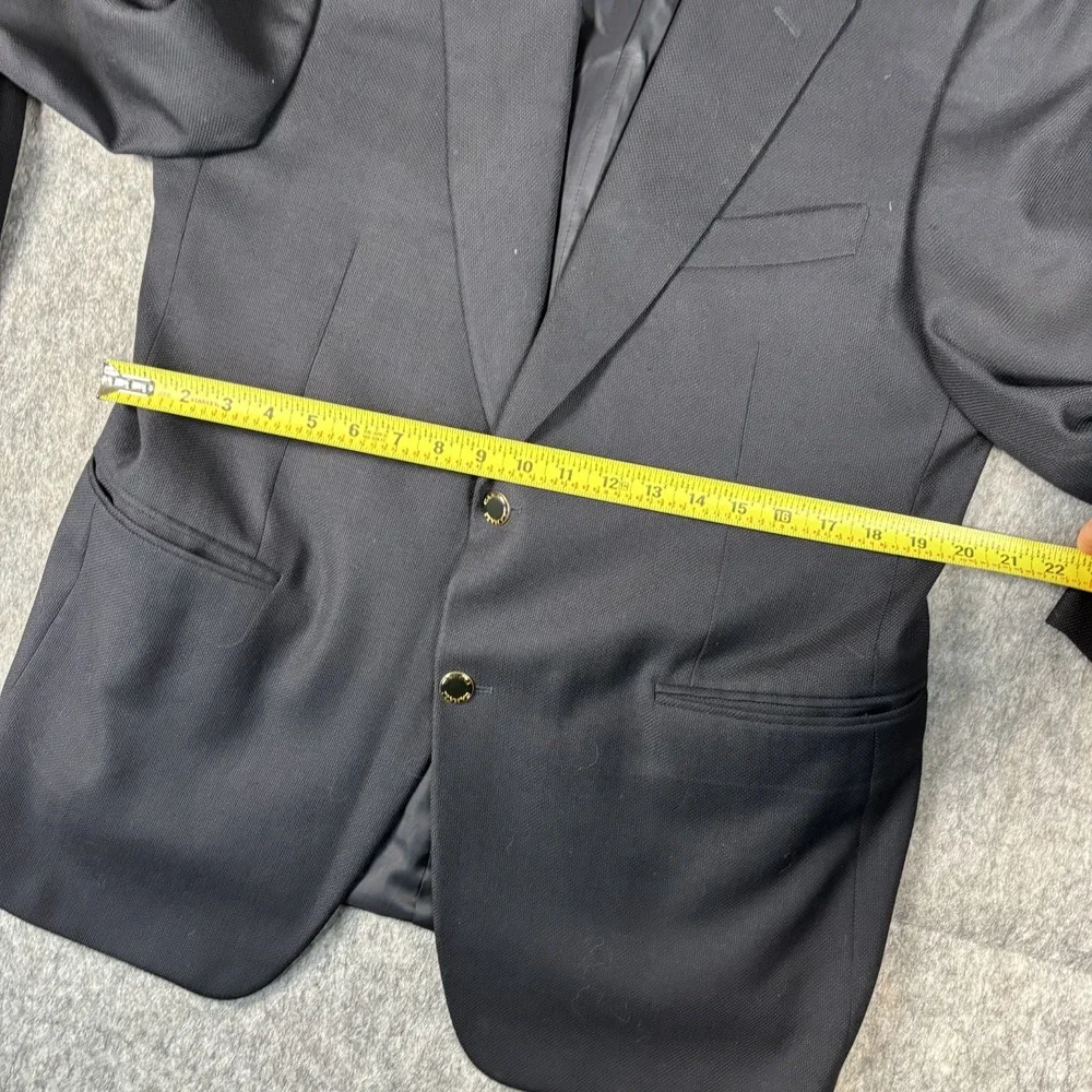 Canali Suit Jacket‎ Blazer Men's Italian 52 USA 42 100% Wool Navy Blue Preppy